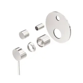 DOLCE BRUSHED NICKEL SHOWER MIXER WITH DIVERTOR TRIM KITS