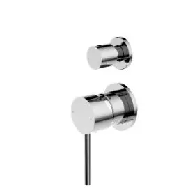 DOLCE CHROME SHOWER MIXER WITH DIVERTOR SEPARATE BACK PLATE