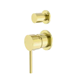 DOLCE SHOWER BRUSHED GOLD MIXER WITH DIVERTOR SEPARATE BACK PLATE