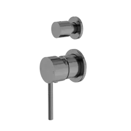 DOLCE GUN METAL SHOWER MIXER WITH DIVERTOR SEPARATE BACK PLATE