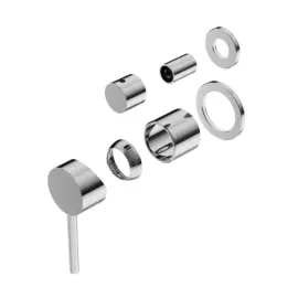 DOLCE CHROME SHOWER MIXER WITH DIVERTOR SEPARATE BACK PLATE TRIM KITS