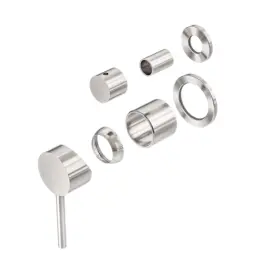 DOLCE BRUSHED NICKEL SHOWER MIXER WITH DIVERTOR SEPARATE BACK PLATE TRIM KITS