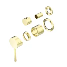 DOLCE BRUSHED GOLD SHOWER MIXER WITH DIVERTOR SEPARATE BACK PLATE TRIM KITS