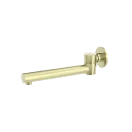 DOLCE BRUSHED GOLD WALL MOUNTED SWIVEL BATH SPOUT