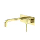 DOLCE WALL BASIN/BATH MIXER BRUSHED GOLD 