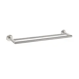 DOLCE BRUSHED NICKEL DOUBLE TOWEL RAIL 700MM