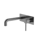DOLCE WALL BASIN/BATH MIXER GUN METAL 