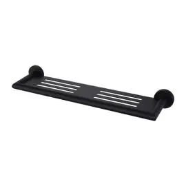DOLCE MATTE BLACK METAL SHOWER SHELF