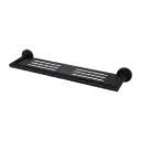 DOLCE MATTE BLACK METAL SHOWER SHELF