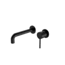 DOLCE WALL BASIN/BATH MIXER SEPARATE BACK PLATE MATTE BLACK 