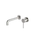 DOLCE WALL BASIN/BATH MIXER SEPARATE BACK PLATE BRUSHED NICKEL 