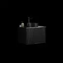 CETO Kirribilli Wall Hung PVC Cabinet – Matte Black (PC7546) - (Stone Top)