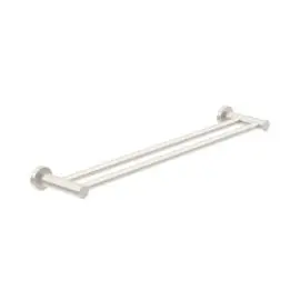 CLASSIC BRUSHED NICKEL DOUBLE TOWEL RAIL 600MM