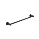 CLASSIC MATTE BLACK SINGLE TOWEL RAIL 800MM