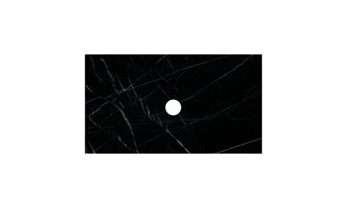 750mm Stone Top Above Counter - Nero Marquina Marble
