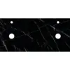 1500mm Stone Top Above Counter - Nero Marquina Marble for Double Bowl