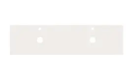 1500*395*18mm Above Counter – Blanc White- Slim Stone Top for Bellevue Ensuite-Double bowl 