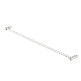 NEW BRUSHED NICKEL MECCA SINGLE TOWEL RAIL 800MM