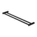 NEW MATTE BLACK MECCA DOUBLE TOWEL RAIL 600MM