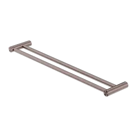 NEW BRUSHED BRONZE MECCA DOUBLE TOWEL RAIL 600MM