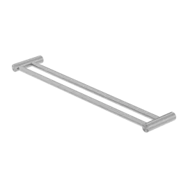 NEW GUN METAL MECCA DOUBLE TOWEL RAIL 800MM