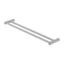 NEW GUN METAL MECCA DOUBLE TOWEL RAIL 800MM