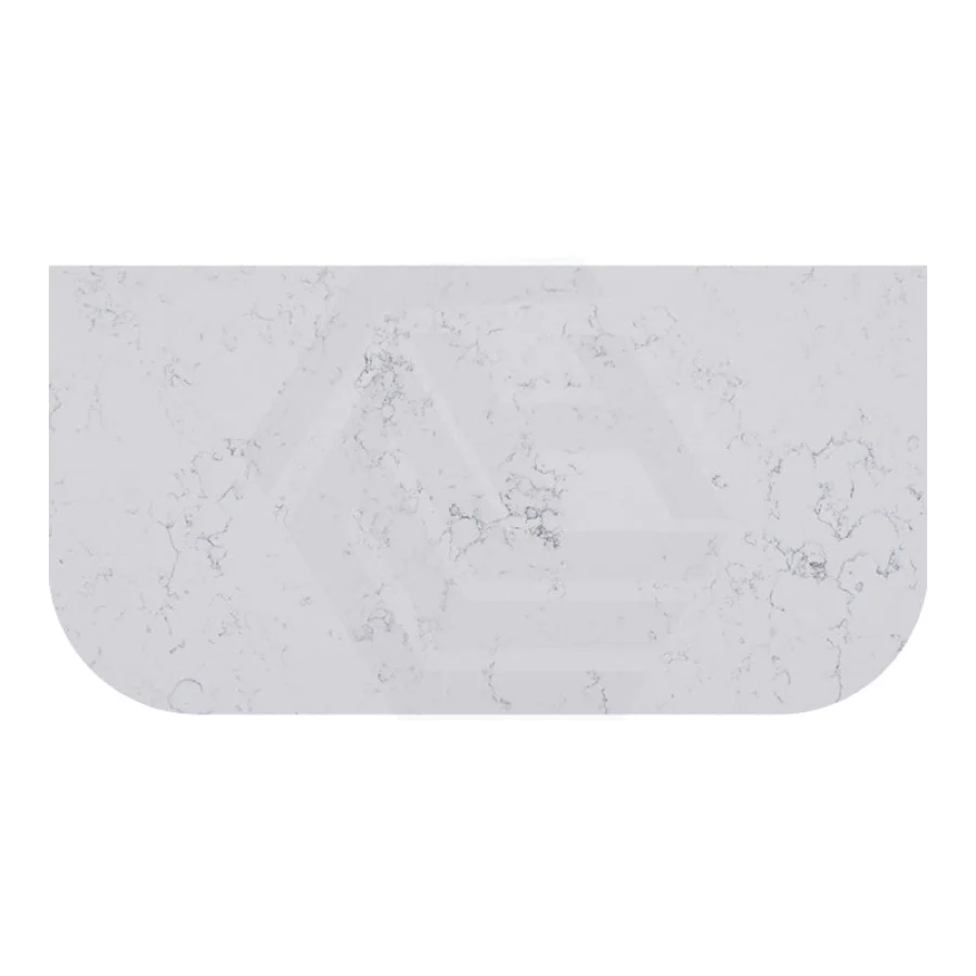 ABW125CV-Above Counter – Blanc White Curved Stone Top for Avalon & Bronte 
