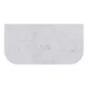ABW125CV-Above Counter – Blanc White Curved Stone Top for Avalon & Bronte 