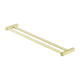 NEW BRUSHED GOLD MECCA DOUBLE TOWEL RAIL 800MM