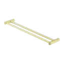 NEW BRUSHED GOLD MECCA DOUBLE TOWEL RAIL 800MM