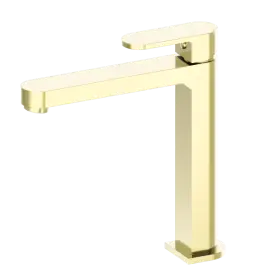 ECCO TALL BASIN MIXER BRUSHED GOLD 
