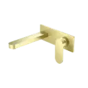 ECCO WALL BASIN/BATH MIXER BRUSHED GOLD 