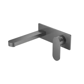 ECCO WALL BASIN/BATH MIXER GUN METAL 