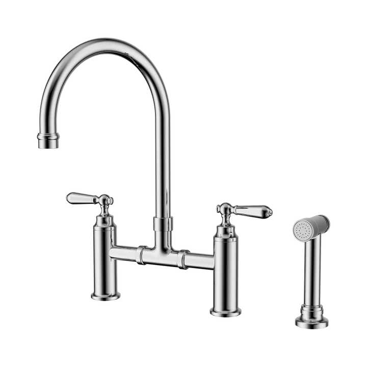  York Bridge Kitchen Set With Hand Spray Chrome 