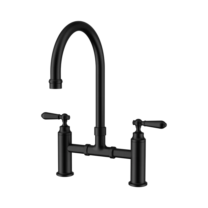  York Bridge Kitchen Set With Hand Spray Matte Black 