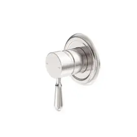 YORK SHOWER MIXER WITH METAL LEVER BRUSHED NICKEL 