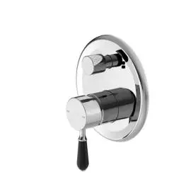 YORK SHOWER MIXER WITH DIVERTOR WITH METAL LEVER BRUSHED NICKEL 