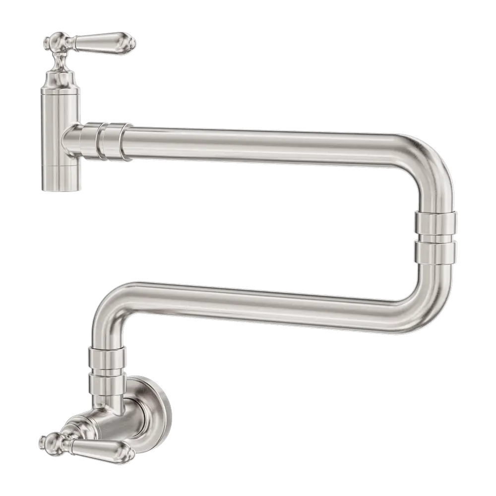YORK WALL MOUNTED POT FILLER BRUSHED NICKEL 
