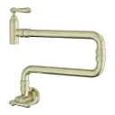 YORK WALL MOUNTED POT FILLER AGED BRASS 