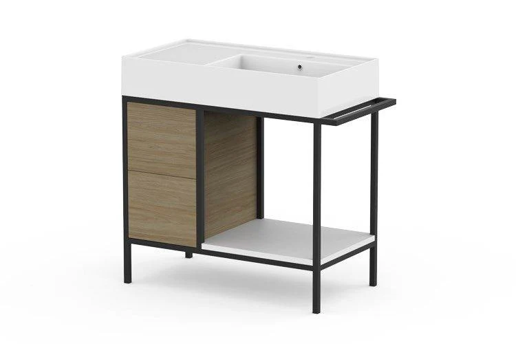 ADP Antonio Floor Mount Vanity Right Hand Basin 800mm 