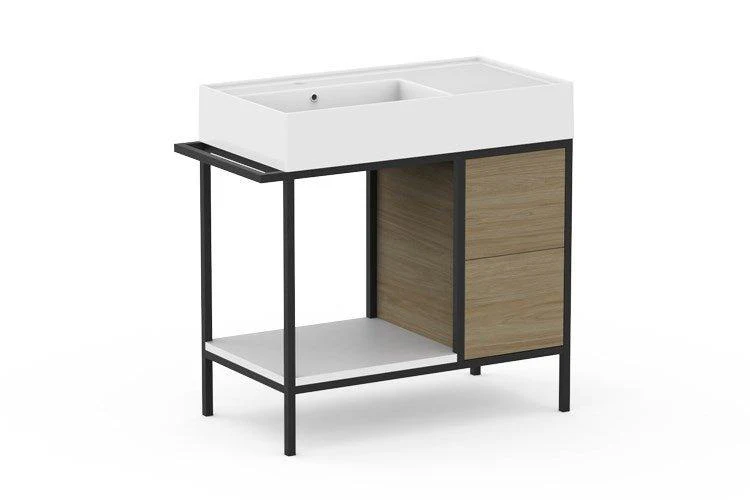 ADP Antonio Floor Mount Vanity Left Hand Basin 800mm 
