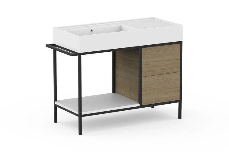 ADP Antonio Floor Mount Vanity Left Hand Basin 1000mm 