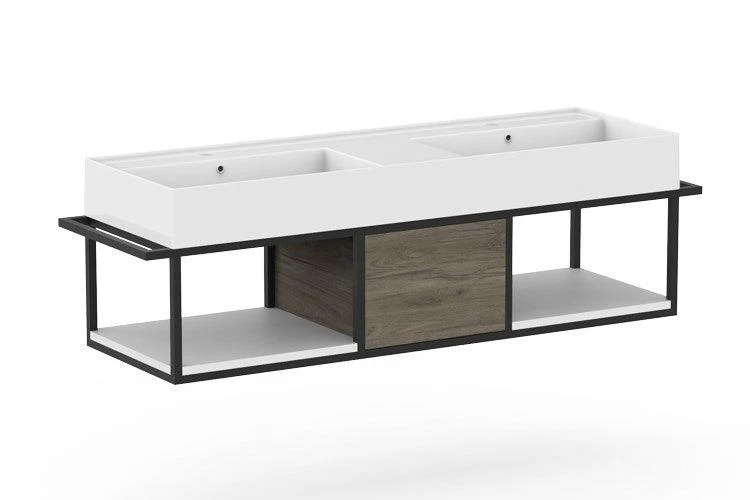 ADP Antonio Wall Hung Vanity Double Basin 1400mm