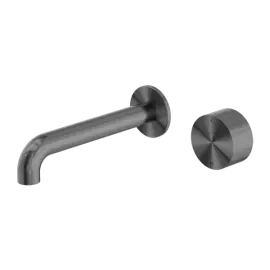 KARA PROGRESSIVE WALL BASIN/BATH SET 185MM GUN METAL 