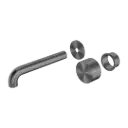 KARA PROGRESSIVE WALL BASIN/BATH SET 185MM TRIM KITS ONLY GUN METAL 