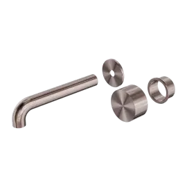 KARA PROGRESSIVE WALL BASIN/BATH SET 185MM TRIM KITS ONLY BRUSHED BRONZE 