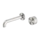 KARA PROGRESSIVE WALL BASIN/BATH SET 230MM BRUSHED NICKEL 