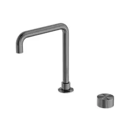 KARA GUN METAL PROGRESSIVE TALL BASIN SET