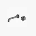 KARA GUN METAL PROGRESSIVE WALL BASIN/BATH SET 120MM