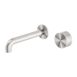 KARA PROGRESSIVE WALL BASIN/BATH SET 260MM BRUSHED NICKEL 